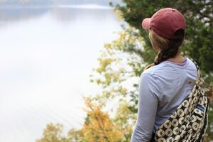 woman wearing long-sleeved shirt struggling with ACEs trauma